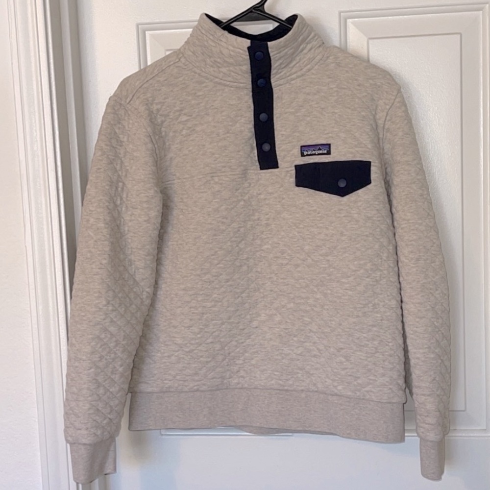 Women's Patagonia Cotton Quilt Snap-T Pullover. Size medium in perfect condition